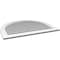 Ekena Millwork Round Top Surface Mount PVC Gable Vent: Functional, w/ 3-1/2"W x 1"P Standard Frame, 40"W x 32"H GVPRT40X3201SF - alternate 4